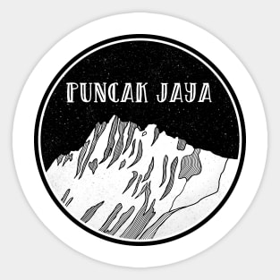 Puncak Jaya Mountain Indonesia Sticker